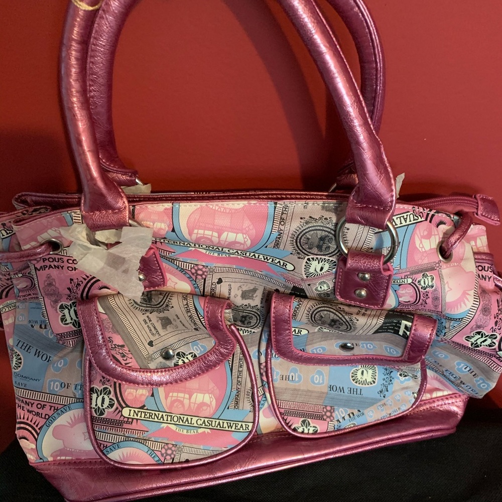 Beautiful Vintage newspaper print doctor's bag